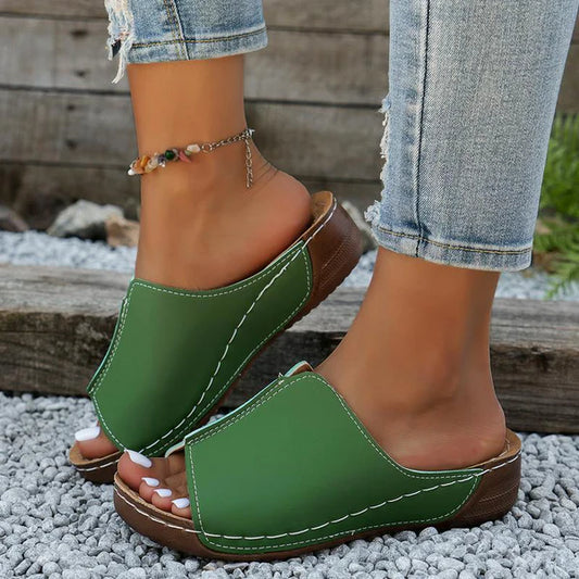 🔥Kvinnors snedställda klackar och sandaler med fiskmunn