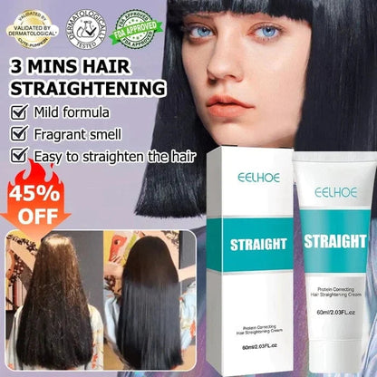 🔥Köp 2 få 1 gratis🌿🔥 Silk och keratinbehandling Hårrätningskräm