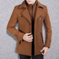 Vinterjackor för män Klassiska trenchcoats Långa trenchcoats för män Slim fit-överrockar Blandade ullvarma ytterkläder Vindjackor