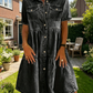 Elegant sommarklänning i denim för damer