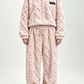 💥 HALVA PRISET — REA! 🍂 3D-präglat geometriskt mjukt loungewear-set – värmande 3D-lock, molnliknande passform ☁️ Varmt och lyxigt för hemmet, fritiden och dejter 🏠 Håll dig mysig hela vintern 🔥