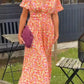 💐🌸Kvinnors söta vintage blommiga klänning