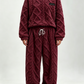 💥 HALVA PRISET — REA! 🍂 3D-präglat geometriskt mjukt loungewear-set – värmande 3D-lock, molnliknande passform ☁️ Varmt och lyxigt för hemmet, fritiden och dejter 🏠 Håll dig mysig hela vintern 🔥