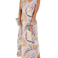 🎉Sista dagens erbjudande 50% RABATT💃2026 Sommar Boho Print Maxiklänning med V-ringning och fickor