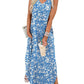 🎉Sista dagens erbjudande 50% RABATT💃2026 Sommar Boho Print Maxiklänning med V-ringning och fickor