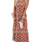 🎉Sista dagens erbjudande 50% RABATT💃2026 Sommar Boho Print Maxiklänning med V-ringning och fickor