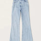 Ultra High Rise Stretch Utsvängd Jeans