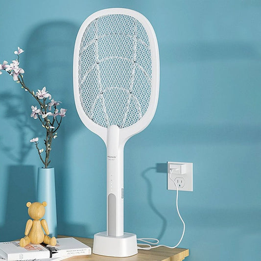 🔥HET REA🔥USB-uppladdningsbar elektrisk flugsmällare, stor insektsracket