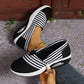 🔥Sista dagen av kampanjen 50 % rabatt – Bekväma randiga slip-on-sneakers för damer