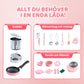 👧🏻 50% REA NU! 🎁 Mini-Köksleksak 22-delars Set - Äkta Ljud & Belysning, Perfekt Present för Barns Kreativa Lek 🍳✨