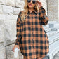 🔥2025 NYA REA - 50 % RABATT🔥Damskjortor i flanell med knappar Rutiga skjortjackor Långa jackor med krage