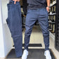 Slim-fit casualbyxor i enfärgat tyg för herr