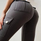 🔥 Sexiga stretchleggings med ficka för kvinnor Fitness Träningsbyxor