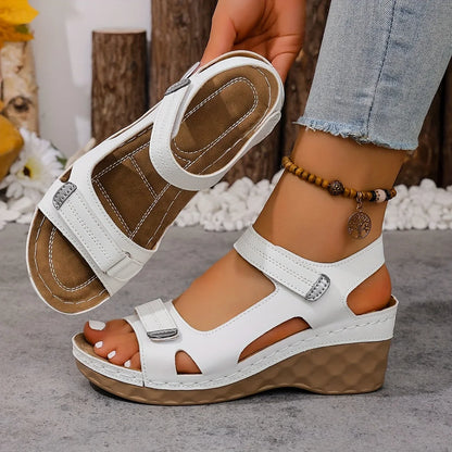 🔥Sista chansen – 50 % rabatt – Trendiga sommarsandaler för damer med kilklack och ortopediska sandaler