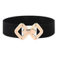 【Direktförsäljning från fabriken】Läderbälte med hög elastisk design och guldspänne för kvinnor