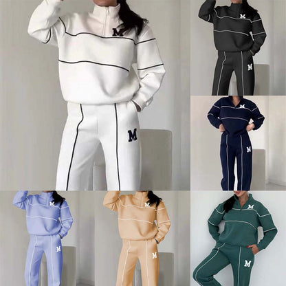 【🎊 2025 Nya produkter】🏃 Andningsbart mode sport sweatshirt - tvådelat set
