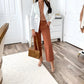 🔥2025 HOT SALE🥰Stretch Twill Cropped Byxor med vida ben