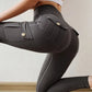 🔥 Sexiga stretchleggings med ficka för kvinnor Fitness Träningsbyxor
