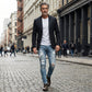 Stilsnygga slitna skinny jeans för män