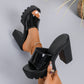 🔥50 % rabatt under en begränsad tid🔥Slip-On Open Toe Lug Sole Sandals