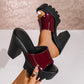 🔥50 % rabatt under en begränsad tid🔥Slip-On Open Toe Lug Sole Sandals