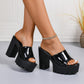 🔥50 % rabatt under en begränsad tid🔥Slip-On Open Toe Lug Sole Sandals