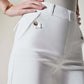 🔥2025 HOT SALE🥰Stretch Twill Cropped Byxor med vida ben
