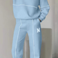 【🎊 2025 Nya produkter】🏃 Andningsbart mode sport sweatshirt - tvådelat set