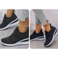 🔥Sista dagen-kampanj 50 % RABATT – Casual dammode, andningsbara korrigering sneakers med strassdekoration