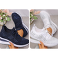 🔥Sista dagen-kampanj 50 % RABATT – Casual dammode, andningsbara korrigering sneakers med strassdekoration