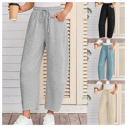 🔥Hot Sale Offer: 50% Off-Drawstring Pocket Capri Sweatpants