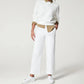 🔥2025 HOT SALE🥰Stretch Twill Cropped Byxor med vida ben