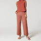 🔥2025 HOT SALE🥰Stretch Twill Cropped Byxor med vida ben