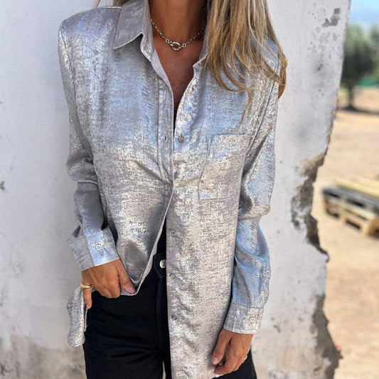 🔥2025 Hett säljande nya modeller-47% RABATT🔥 Casual mocka fashionabla lapel skjorta🔥