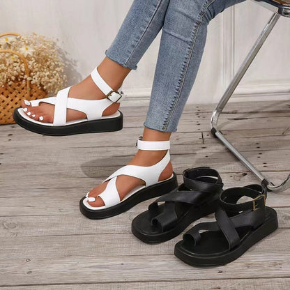 Sandaler med justerbart fotledsspänne för kvinnor