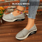 🔥Sista dagen av kampanjen 50 % rabatt – Bekväma randiga slip-on-sneakers för damer