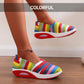 🔥Sista dagen av kampanjen 50 % rabatt – Bekväma randiga slip-on-sneakers för damer