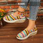 🔥Sista dagen av kampanjen 50 % rabatt – Bekväma randiga slip-on-sneakers för damer