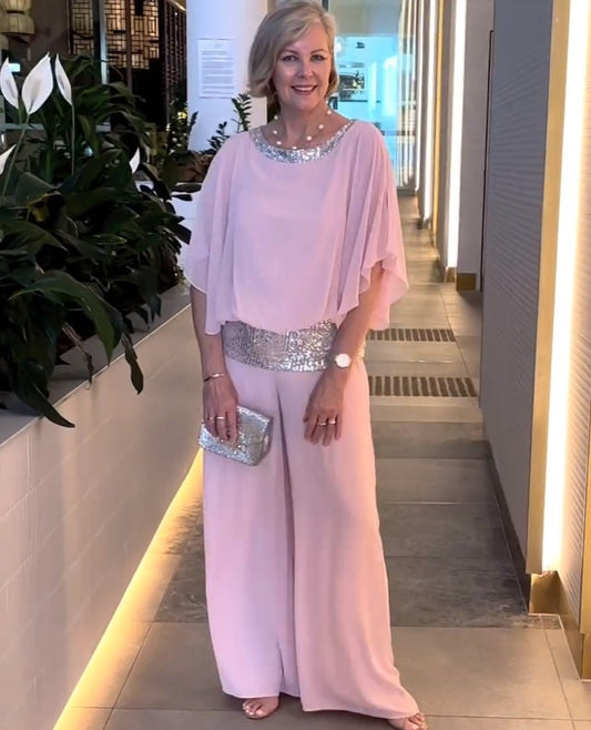 💕 2025 Vår / sommar nya kvinnors eleganta tvådelade uppsättning