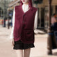 Vinterväst med knappar för kvinnor