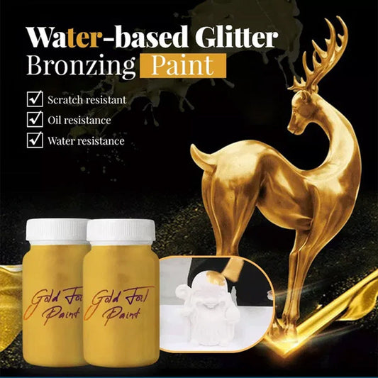 Vattenbaserad glitterbronsfärg