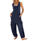 🏖️🌼 Ärmlös baggy jumpsuit för kvinnor