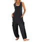 🏖️🌼 Ärmlös baggy jumpsuit för kvinnor