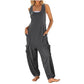 🏖️🌼 Ärmlös baggy jumpsuit för kvinnor
