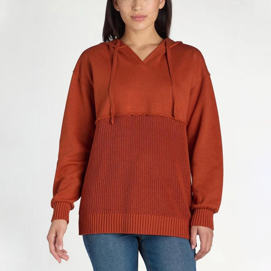 Unik och chic patchwork-hoodie för kvinnor