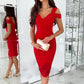 Slim Fit Sexy Off-Shoulder Bodycon-klänning för kvinnor