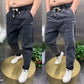 Herrjeans med elastisk dragsko och sex fickor