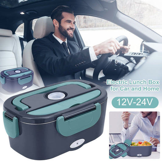 🔥2-i-1 Bärbar Dual Voltage Electric 7-delad Set Lunchbox