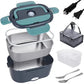 🔥2-i-1 Bärbar Dual Voltage Electric 7-delad Set Lunchbox