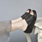 👑【35-43】👡Skimrande kilklackssandaler för kvinnor